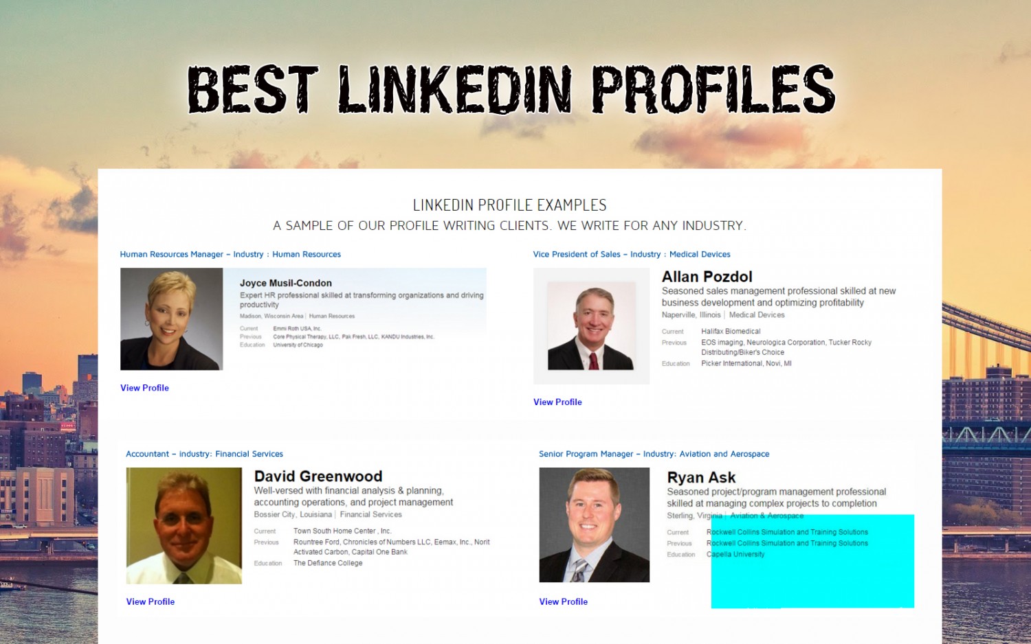 Best Linkedin Profiles 2024 Free Gloria Bernita